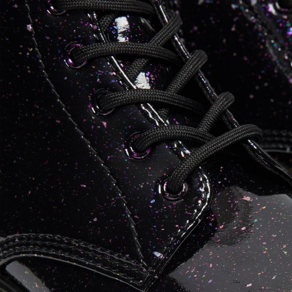 Dr. Martens 1460 COSMIC GLITTER Purple BOOTS - Picture 8 of 16